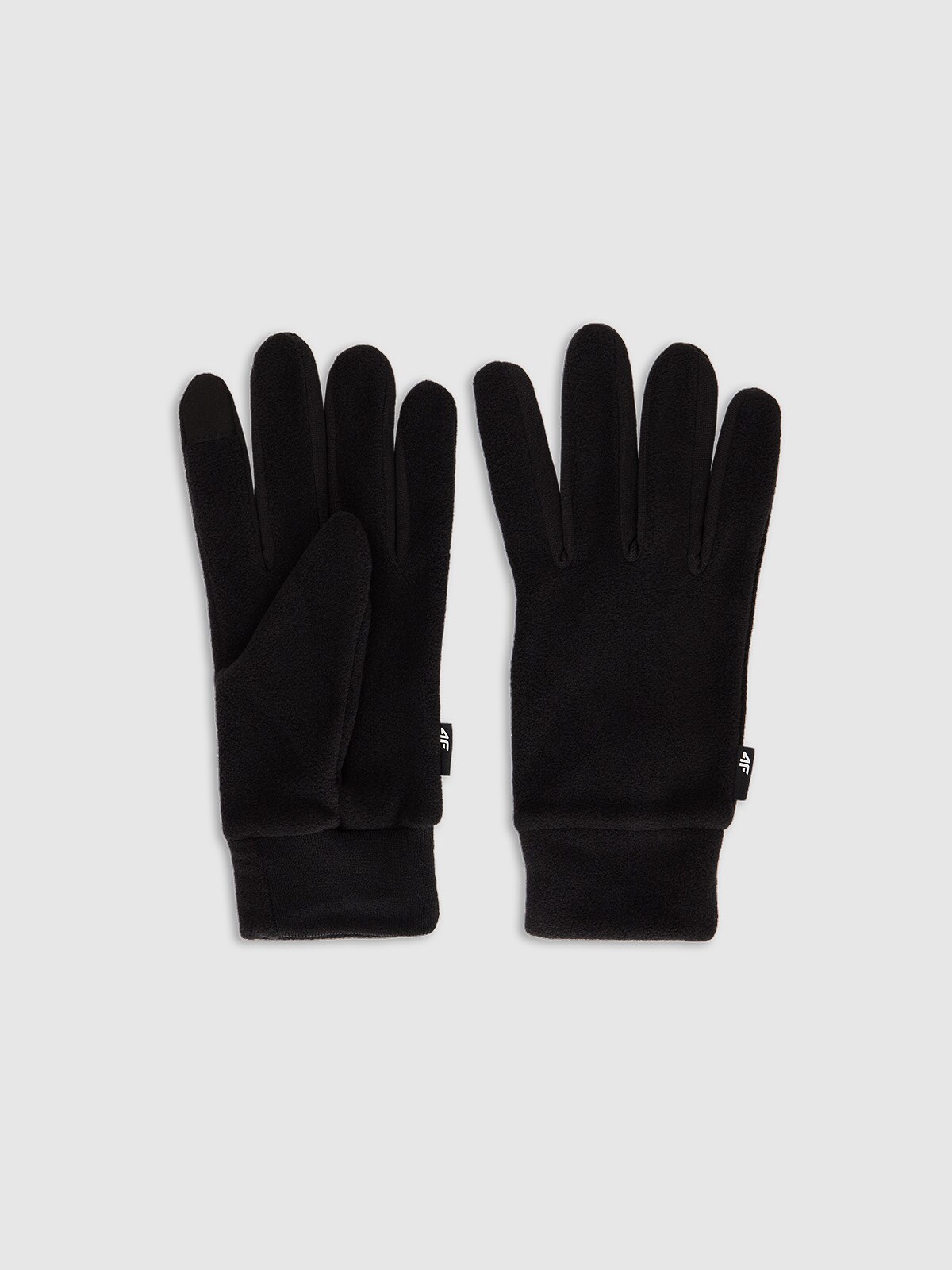 4F Touch Screen trikotāžas cimdi unisex - melni