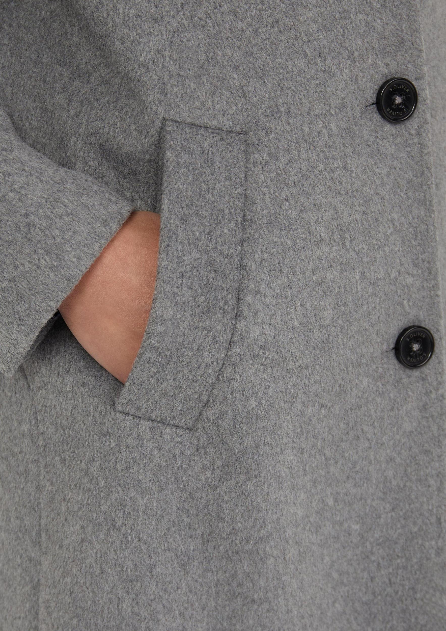 s.Oliver Starpsezonu mētelis raibi pelēks