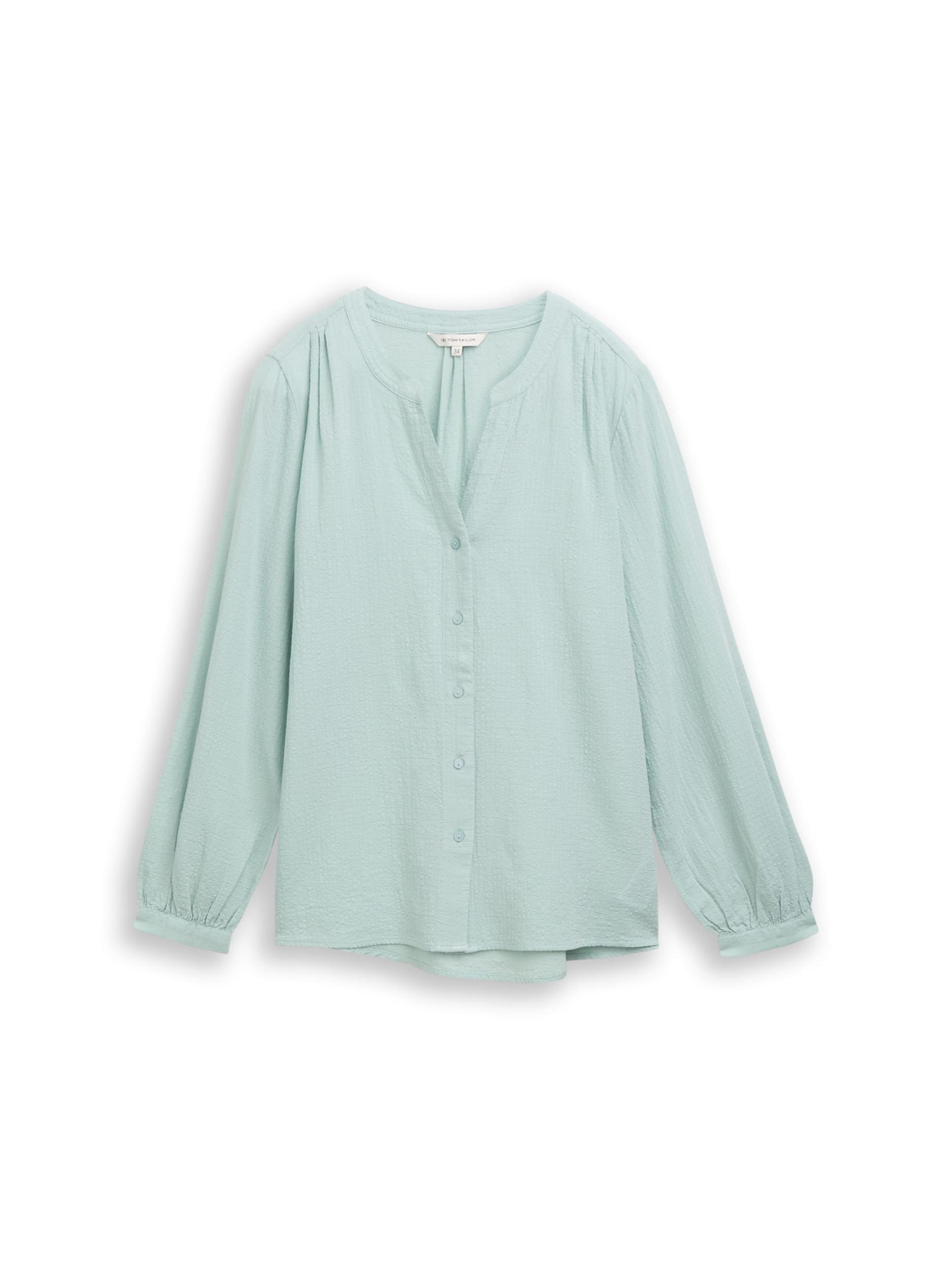 TOM TAILOR Blūze pasteļzaļš