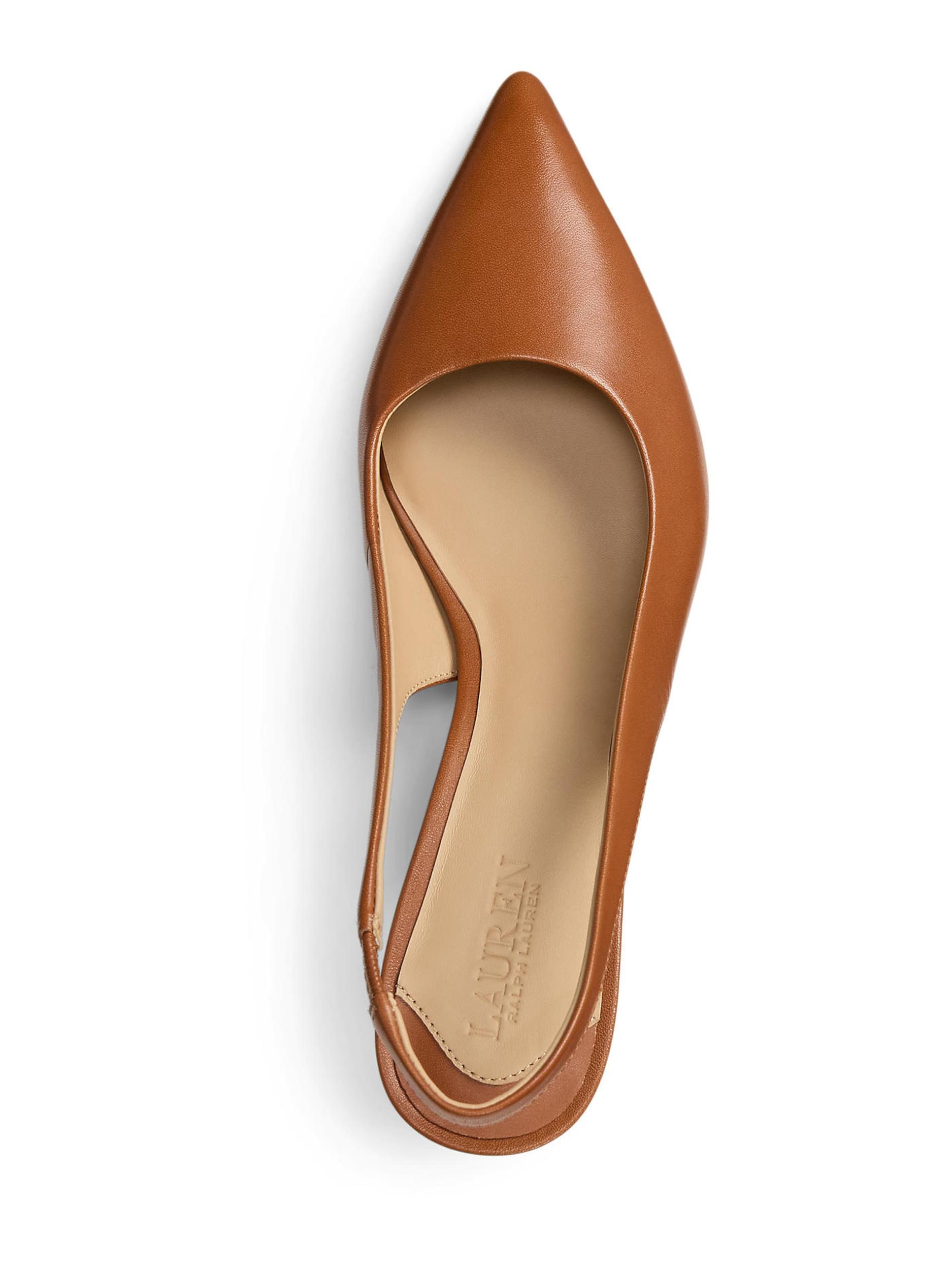 Lauren Ralph Lauren Vaļējas augstpapēžu kurpes 'LOLAH' sarkanīgs