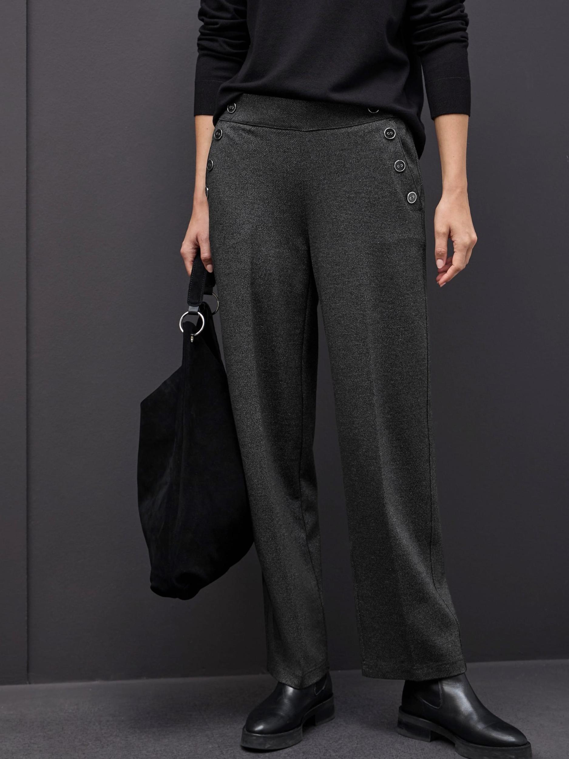 STREET ONE Buktētas bikses melns