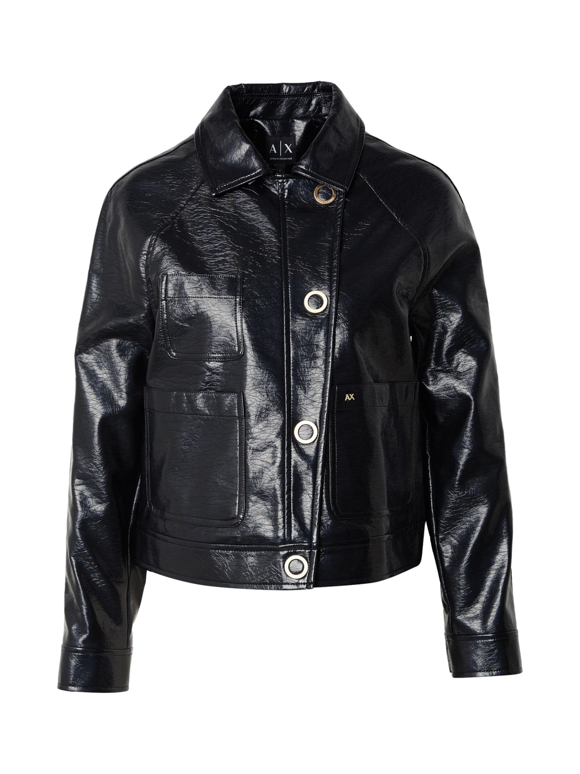 ARMANI EXCHANGE Starpsezonu jaka melns