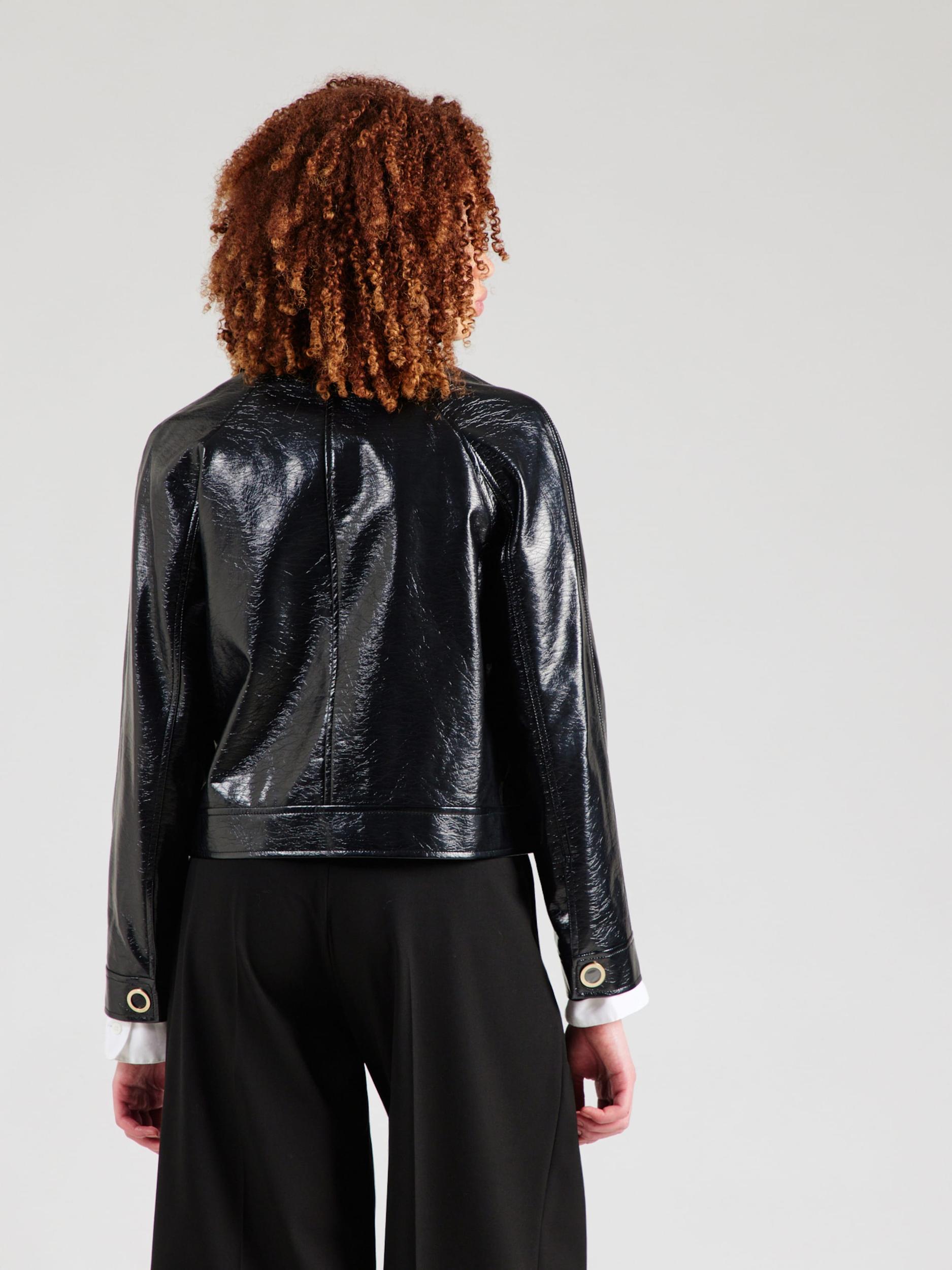 ARMANI EXCHANGE Starpsezonu jaka melns