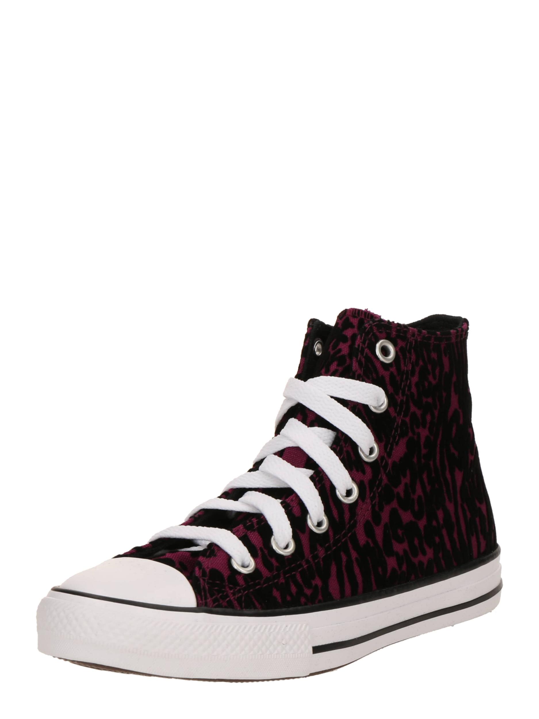 CONVERSE Brīvā laika apavi 'Chuck Taylor All Star' bordo / melns