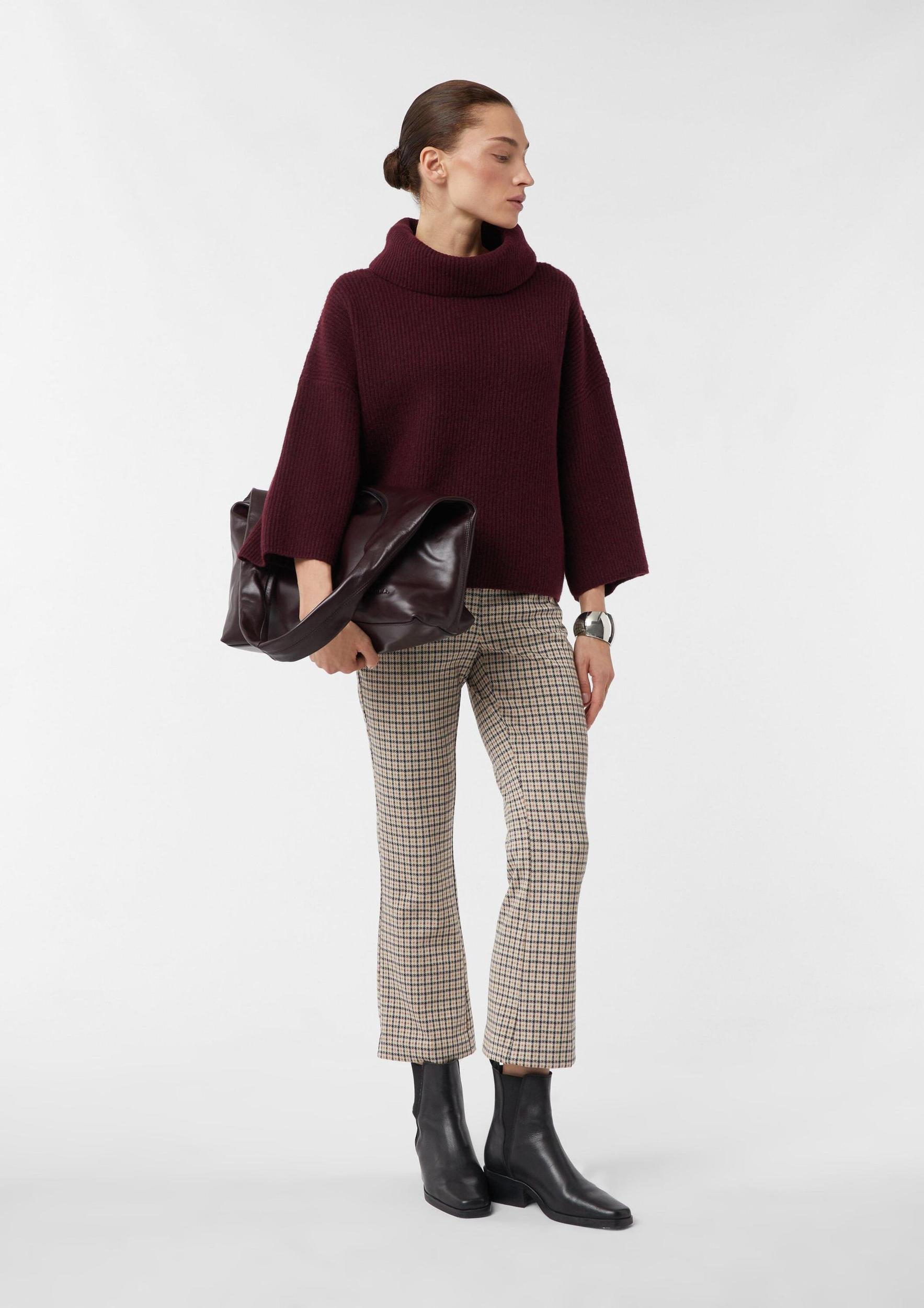 COMMA Bikses bēšs / melns