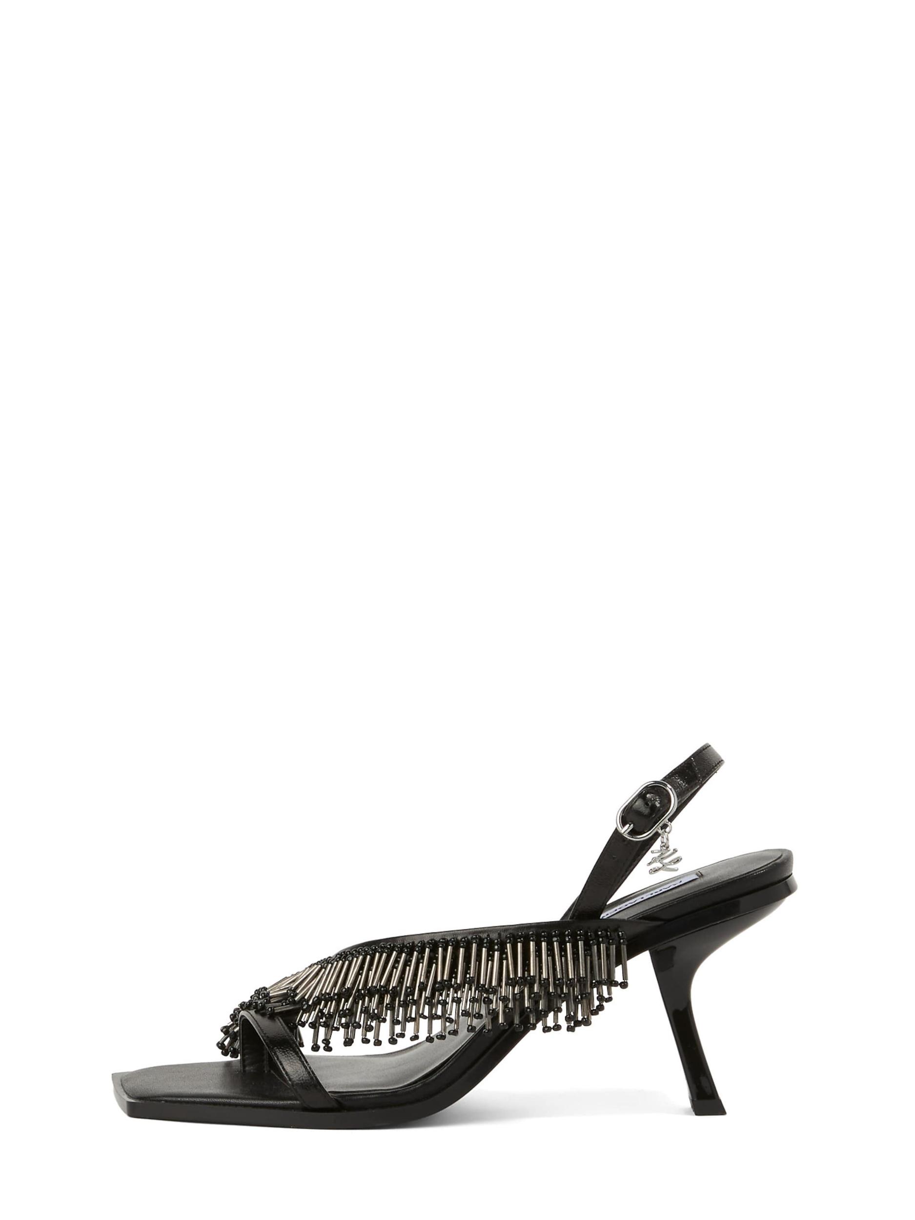 Karl Lagerfeld Siksniņsandales 'Karmel Fringe' melns