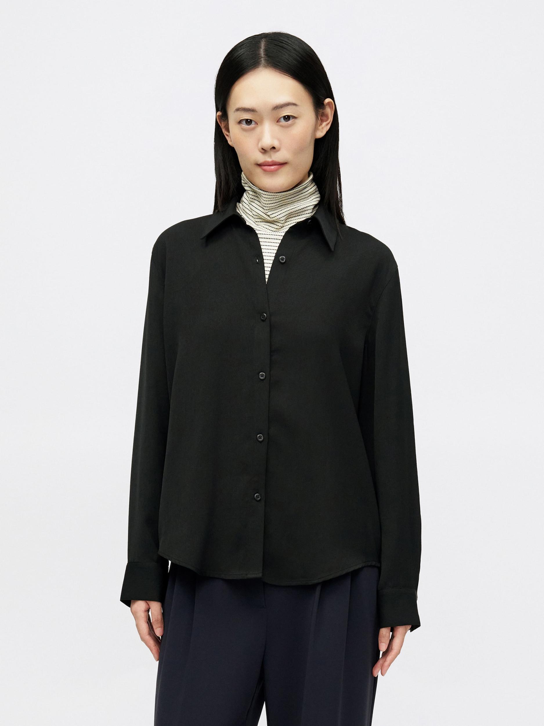 Calvin Klein Blūze 'Classic' melns