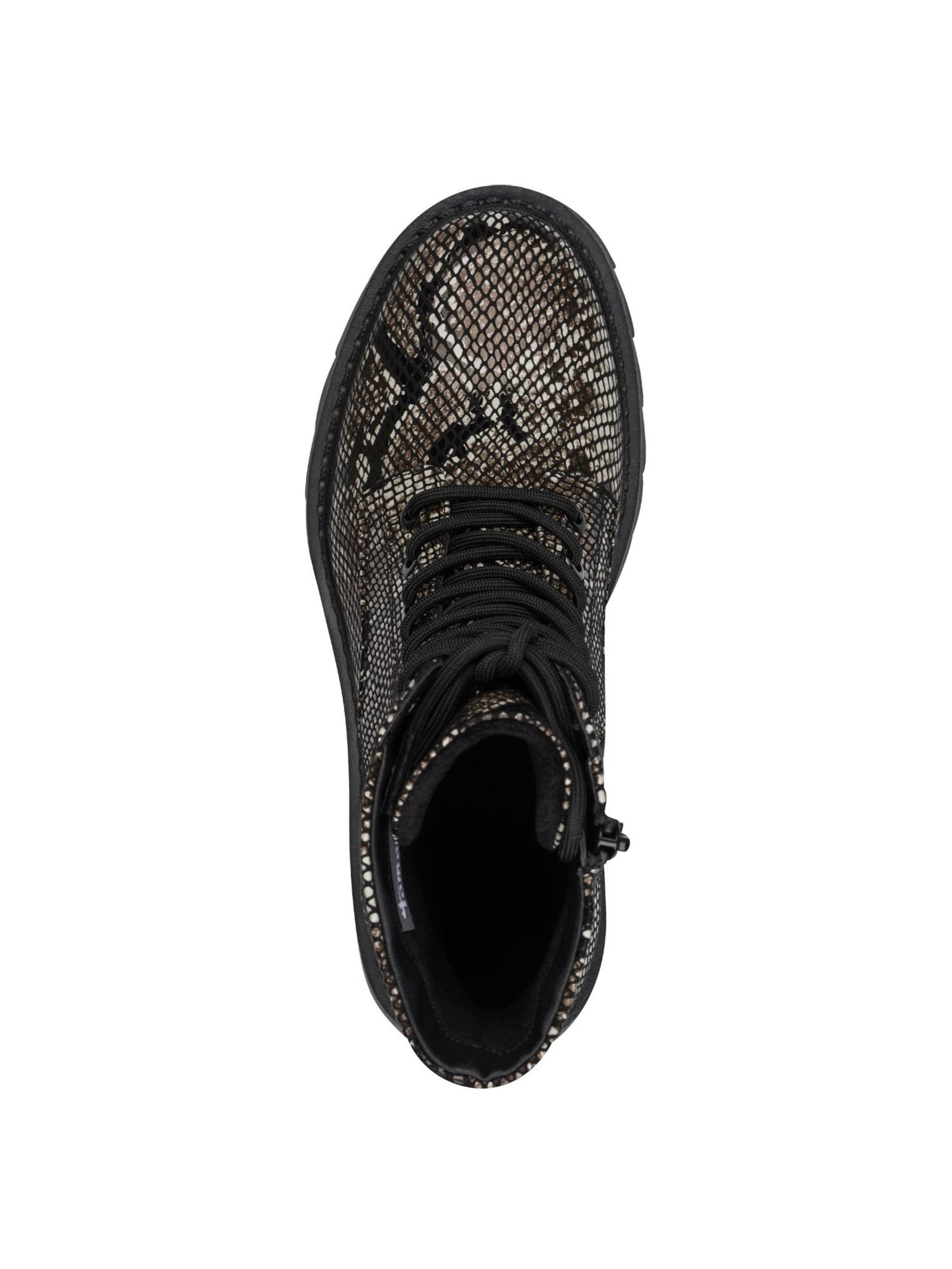 Tamaris Sienamie zābaki tumši brūns / gaiši pelēks / melns