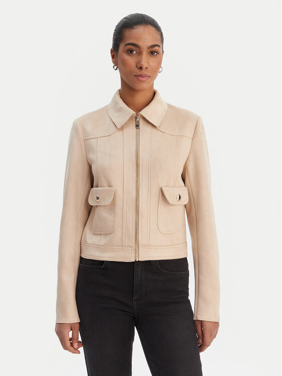 Ādas imitācijas jaka Morgan