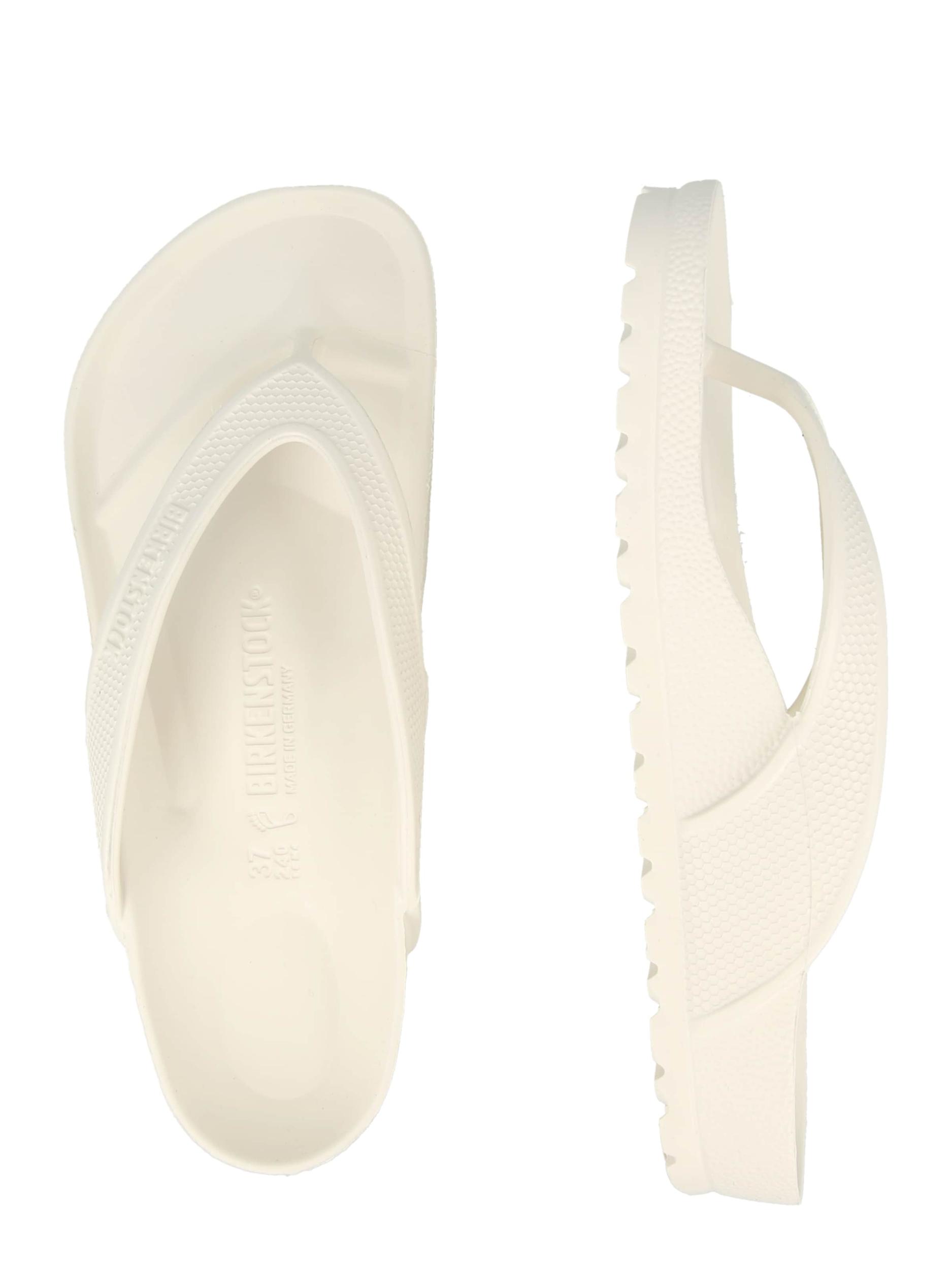 BIRKENSTOCK Iešļūcenes ar pirkstu atdalītāju 'Honolulu' balts