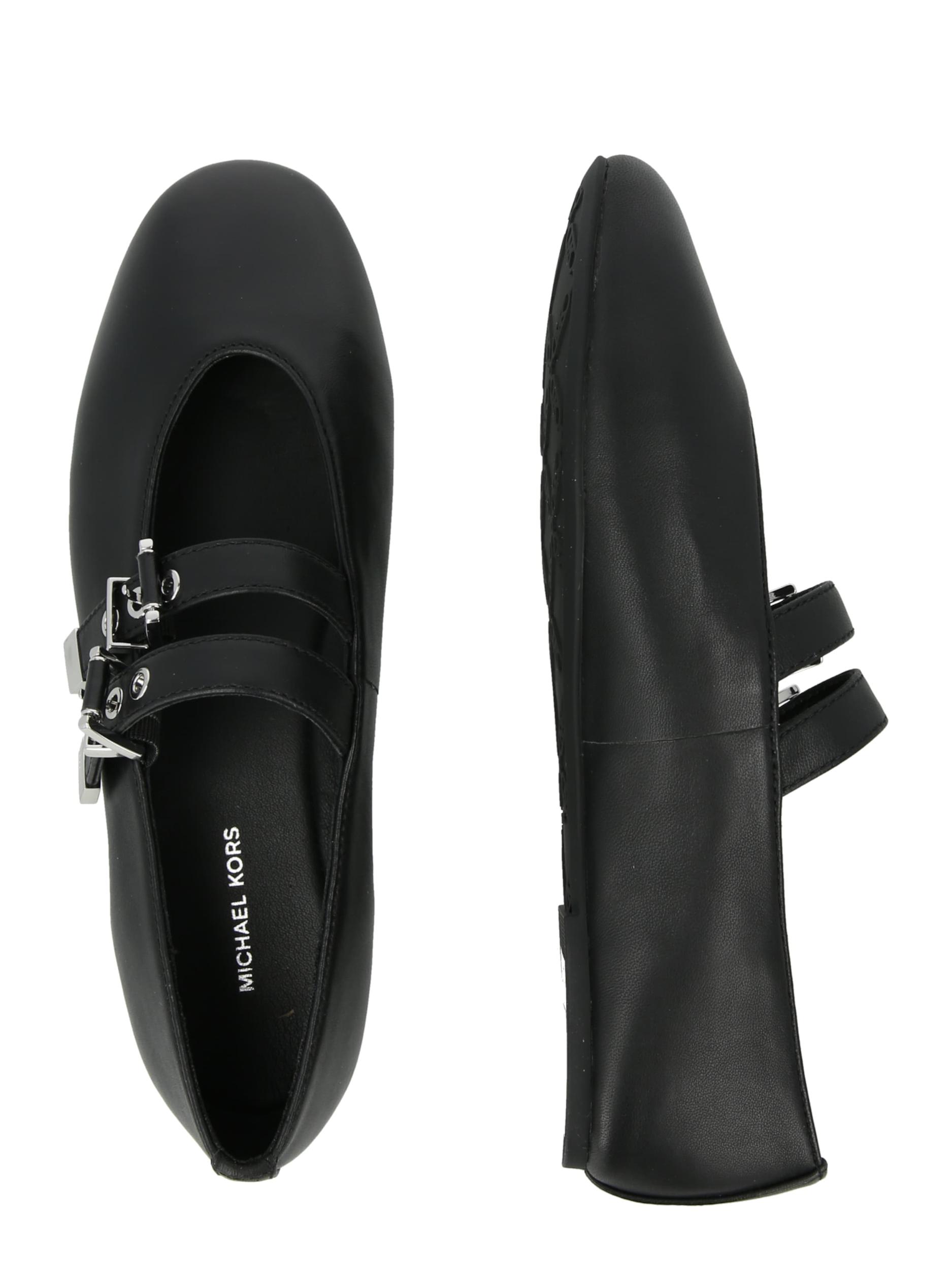 MICHAEL Michael Kors Balerīnas ar siksniņu 'ROWEN' melns