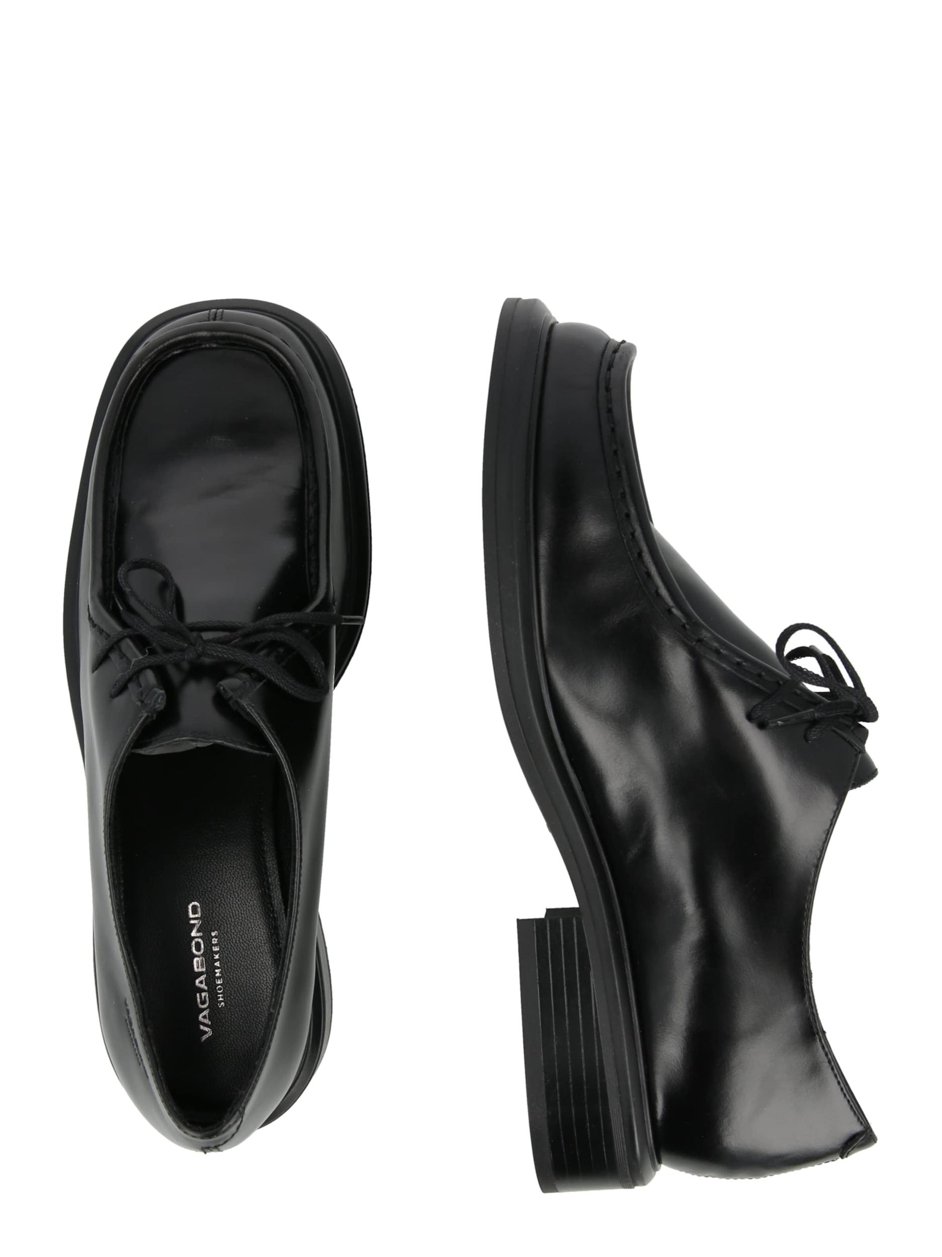 VAGABOND SHOEMAKERS Kurpes ar šņorēm 'ELLIS' melns