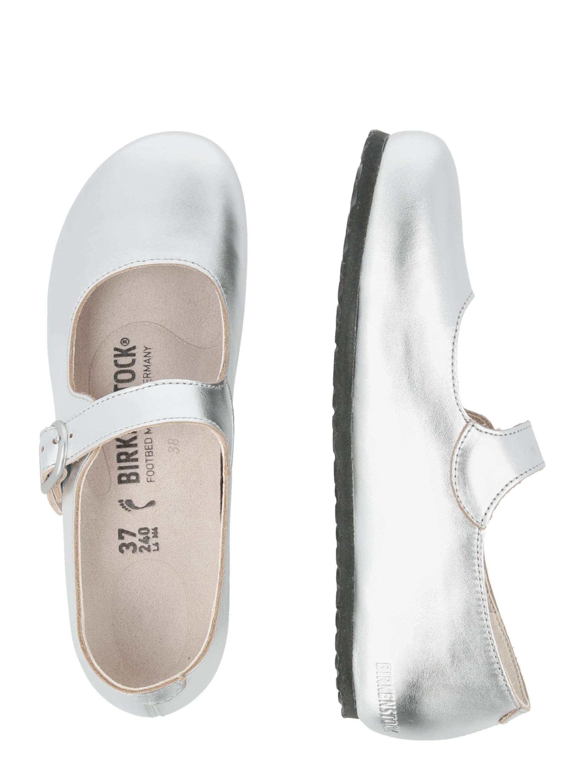 BIRKENSTOCK Iešļūcenes ar pirkstu atdalītāju 'Gizeh' sudrabs