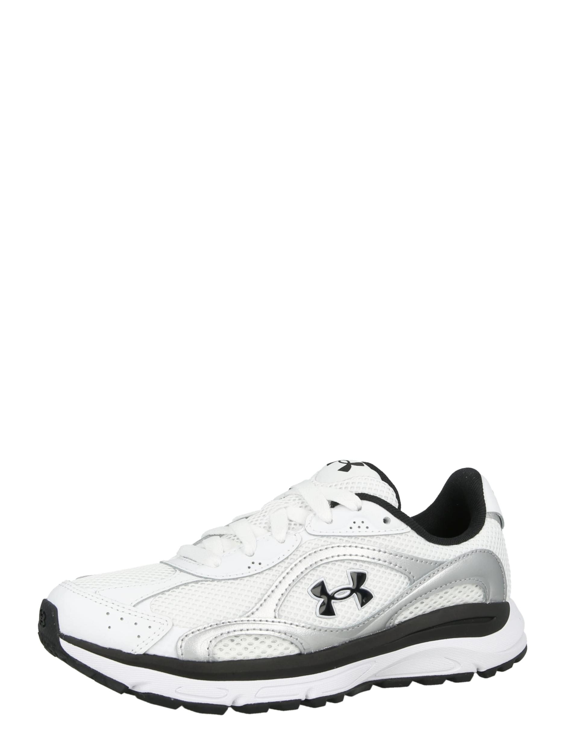 UNDER ARMOUR Skriešanas apavi 'Tech Runner' melns / sudrabs / balts