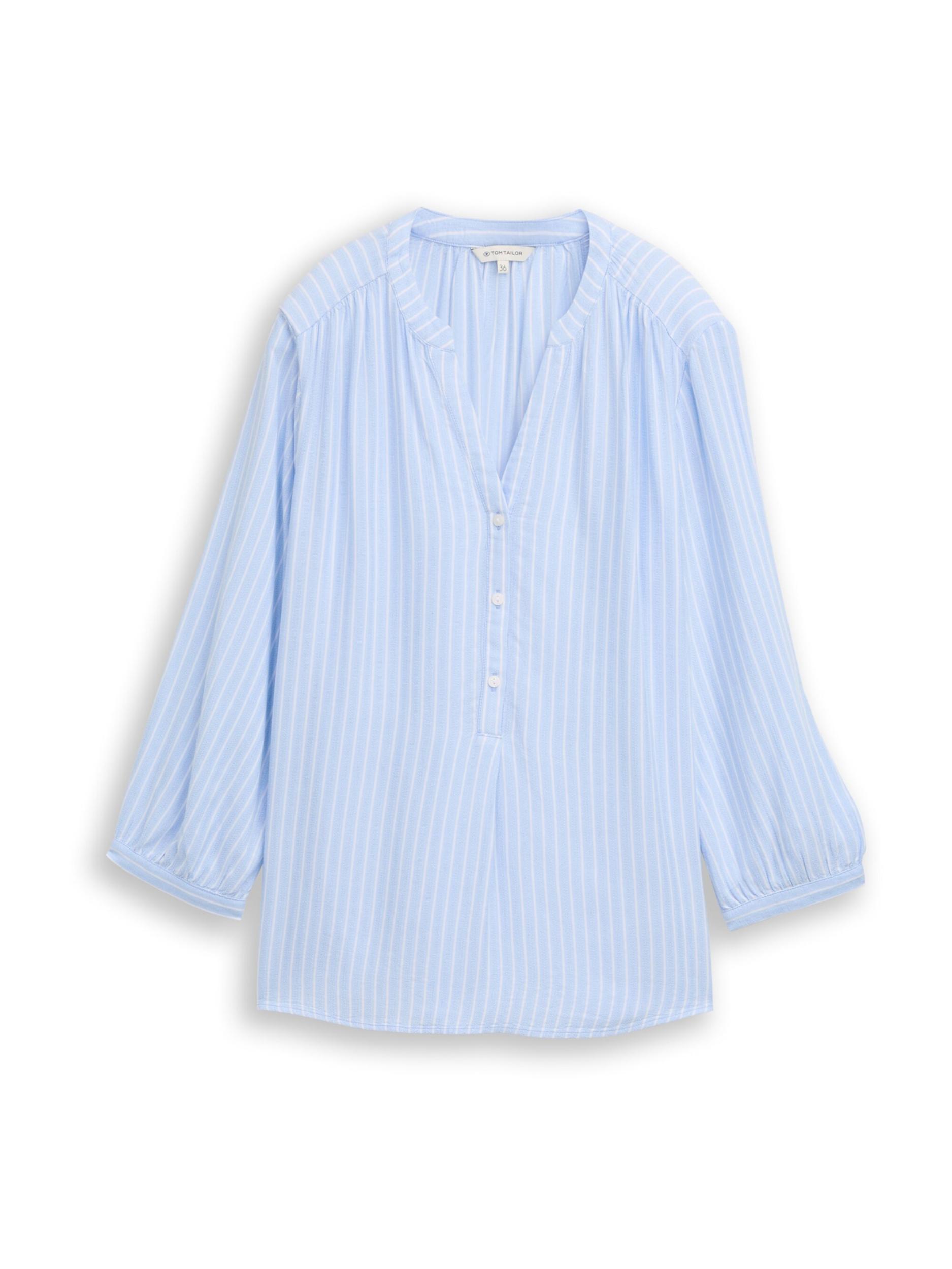 TOM TAILOR Blūze debeszils / balts