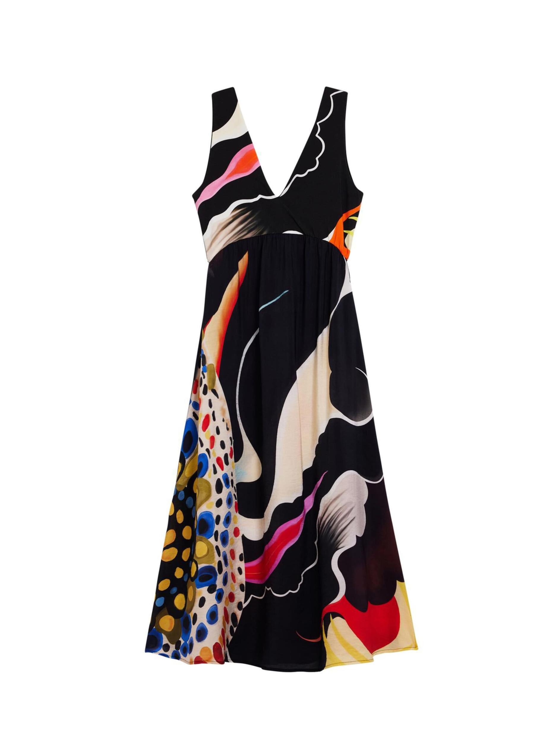 Desigual Kleita dzeltens / sarkans / melns / balts