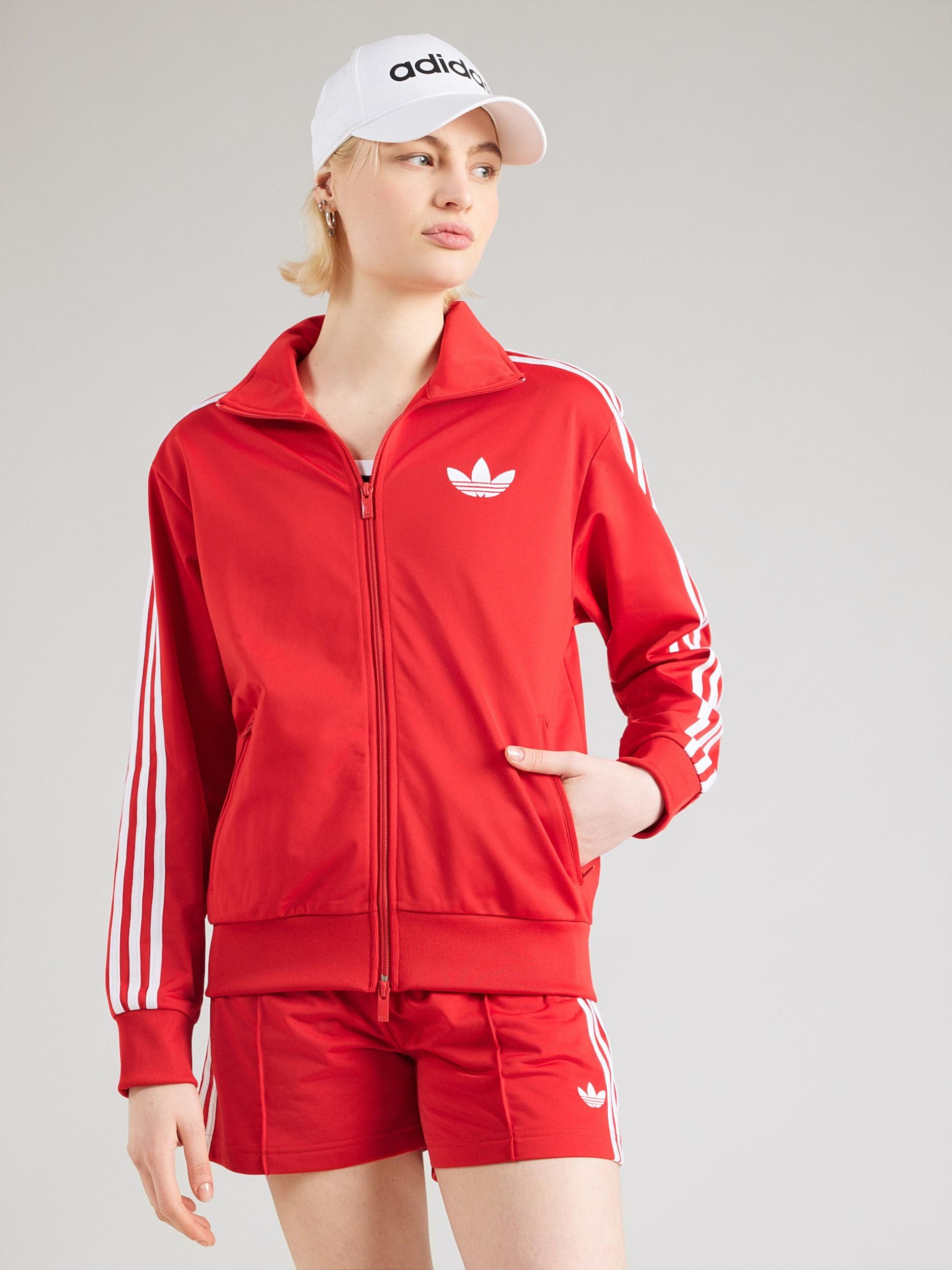 ADIDAS ORIGINALS Sportiska jaka sarkans / balts