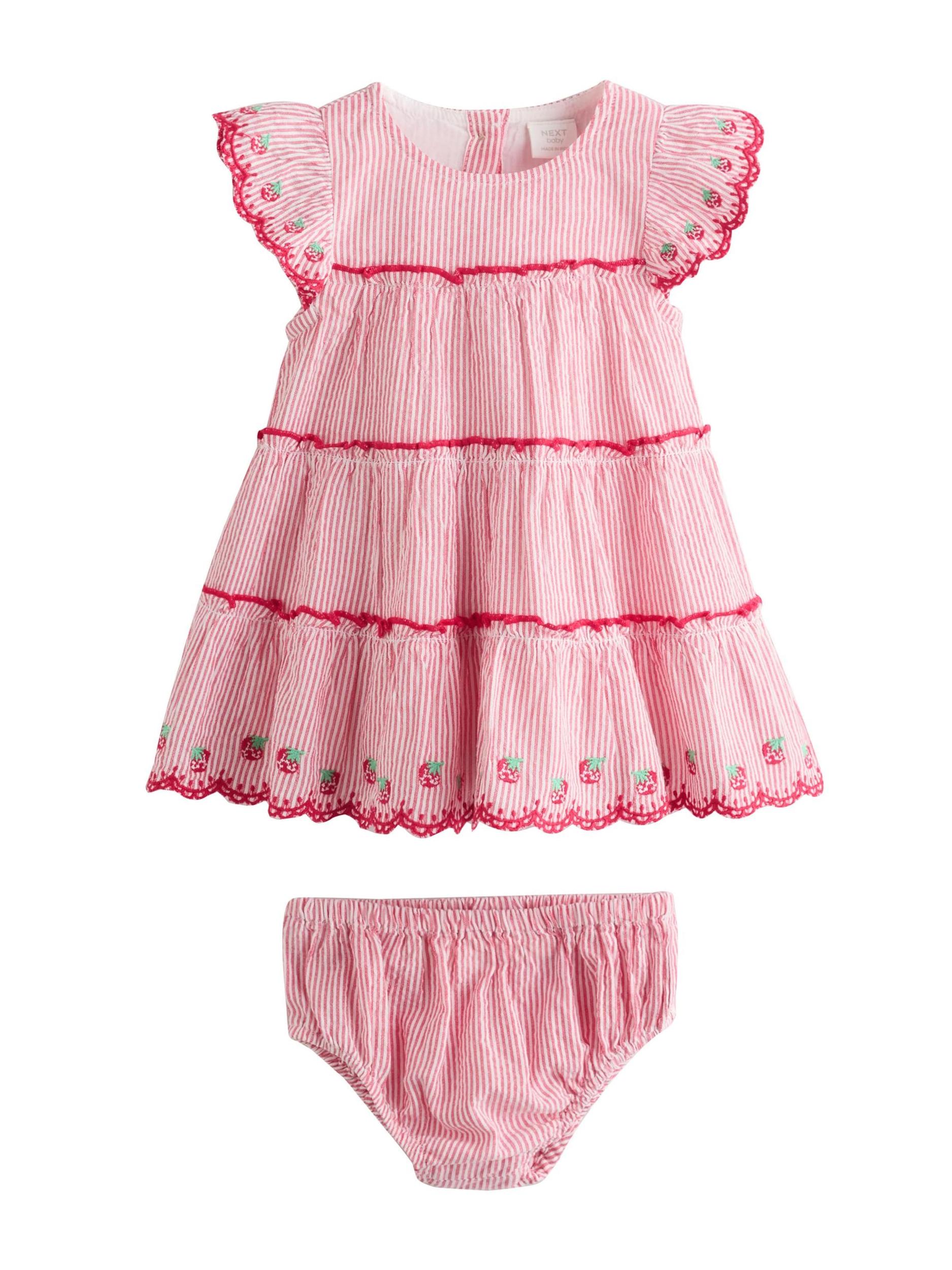 Next Kleita zaļš / rozā / gaiši sarkans / balts