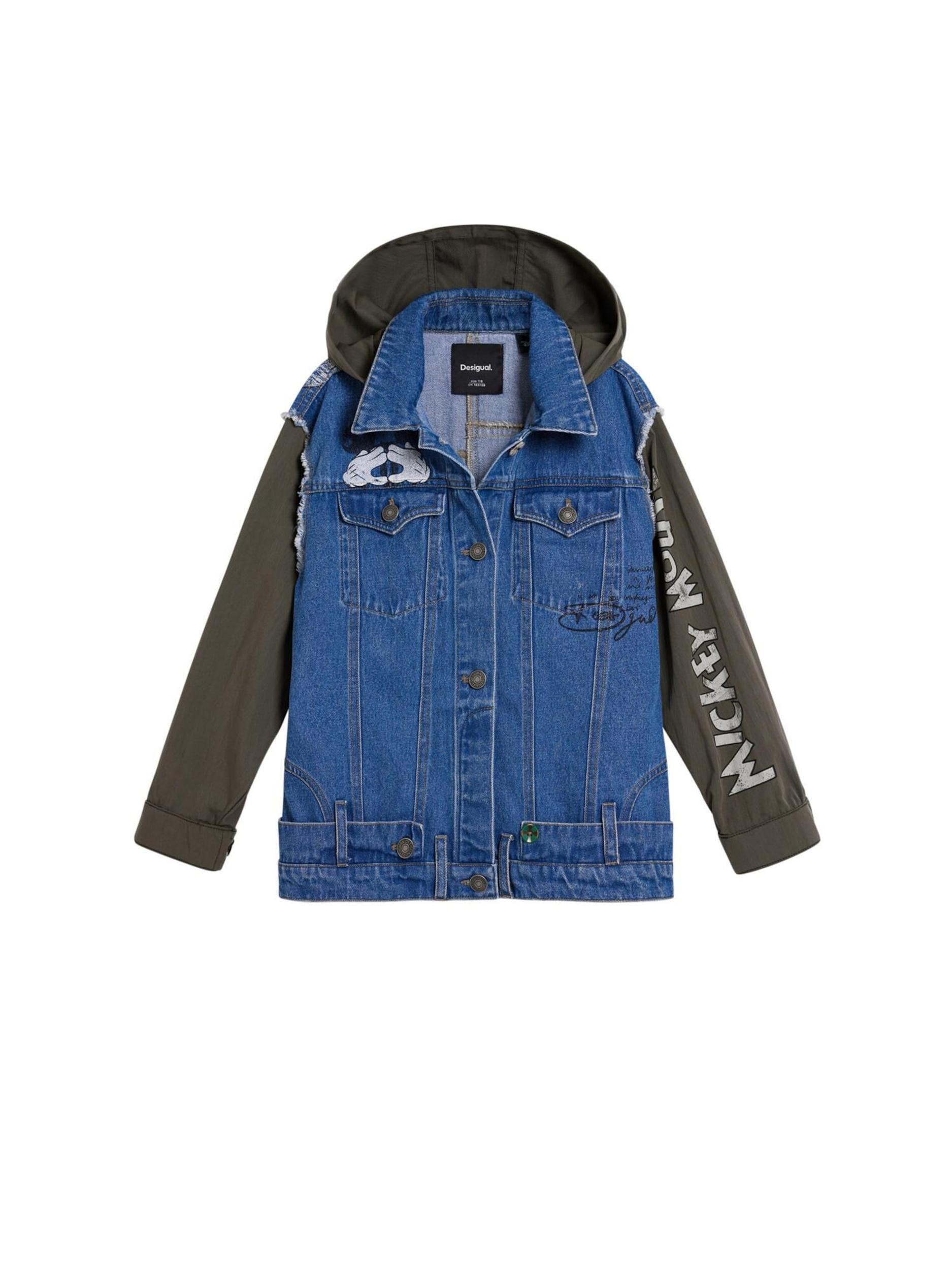 Desigual Starpsezonu jaka 'Mickey and Minnie Mouse' zils / grafīta