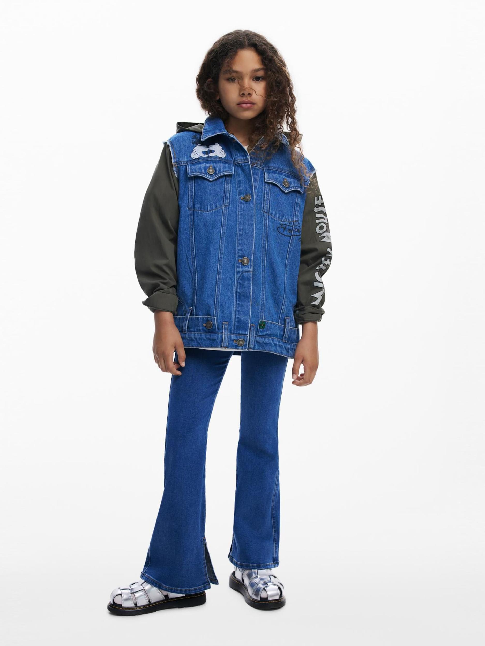 Desigual Starpsezonu jaka 'Mickey and Minnie Mouse' zils / grafīta