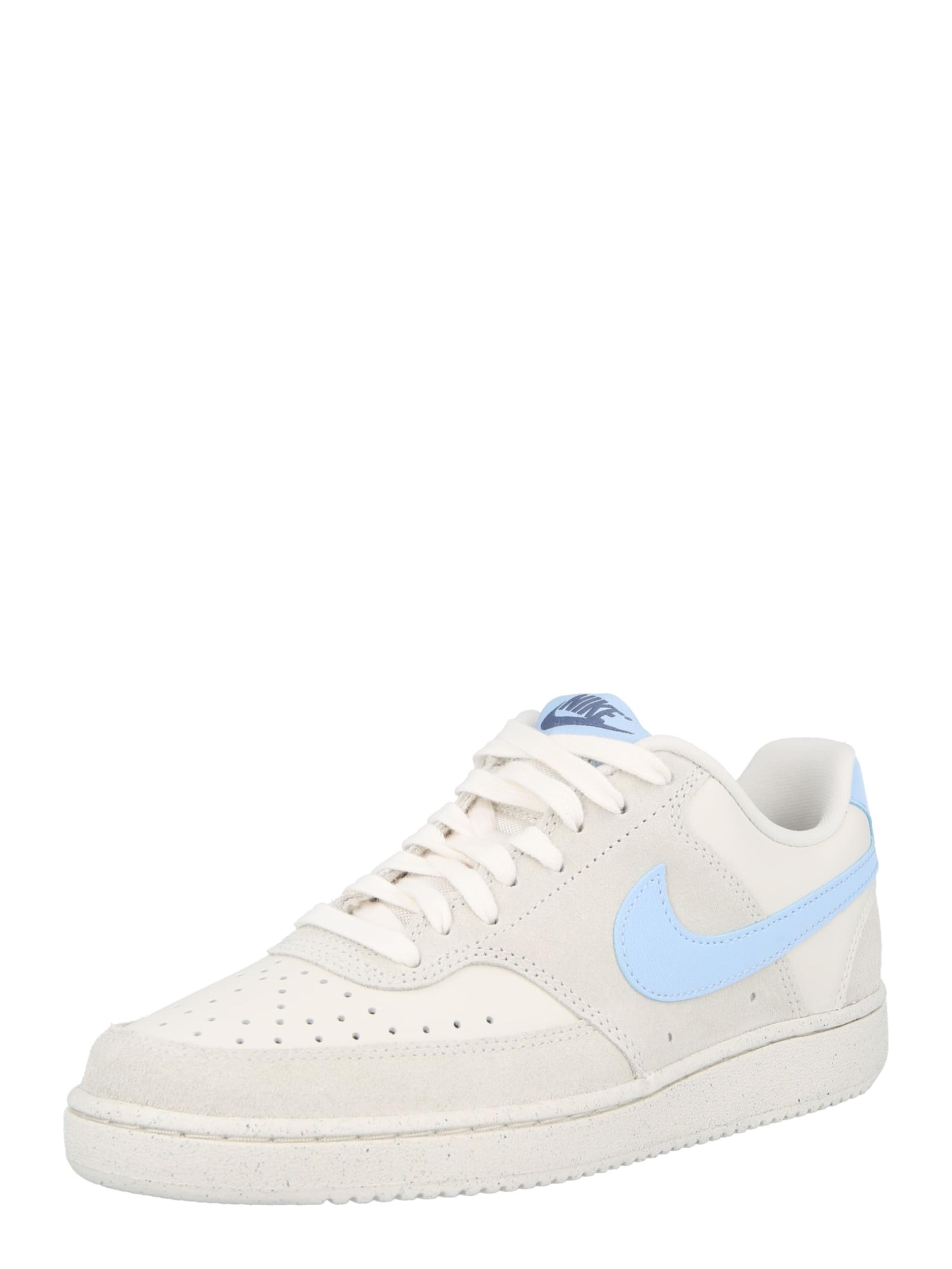 Nike Sportswear Zemie brīvā laika apavi 'Court Vision' debeszils / gaiši pelēks