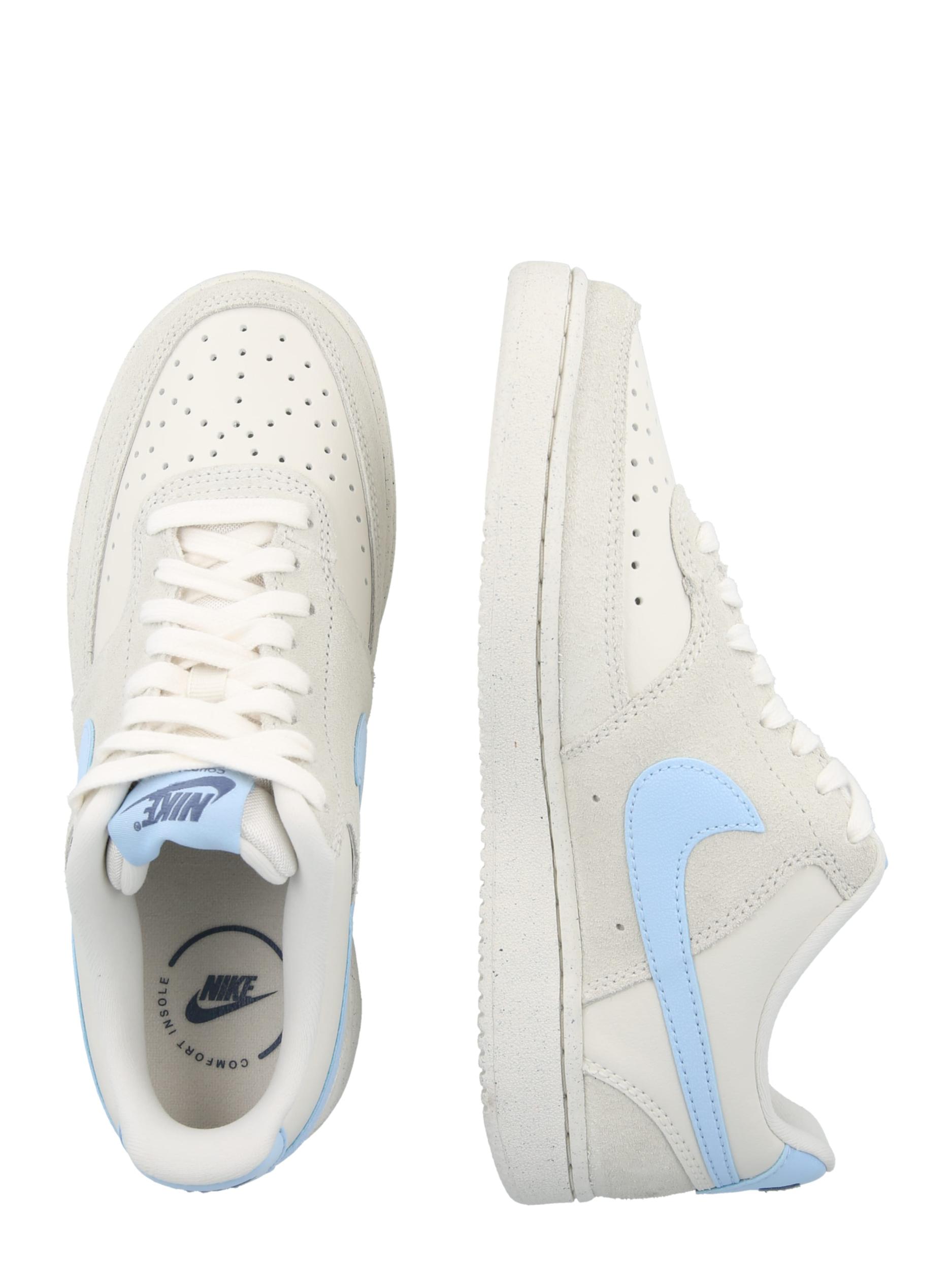 Nike Sportswear Zemie brīvā laika apavi 'Court Vision' debeszils / gaiši pelēks