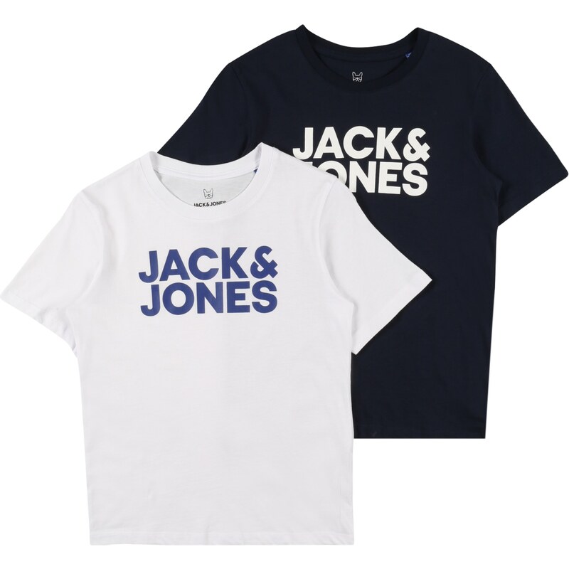 Jack & Jones Junior T-Krekls zils / naktszils / balts