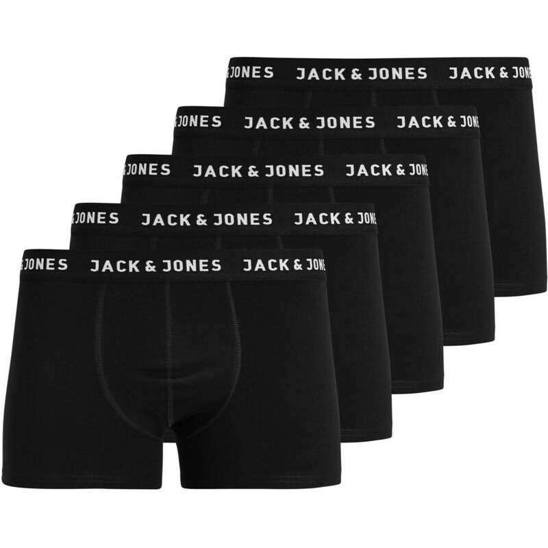 Jack & Jones Junior Apakšbikses 'Huey' melns / balts