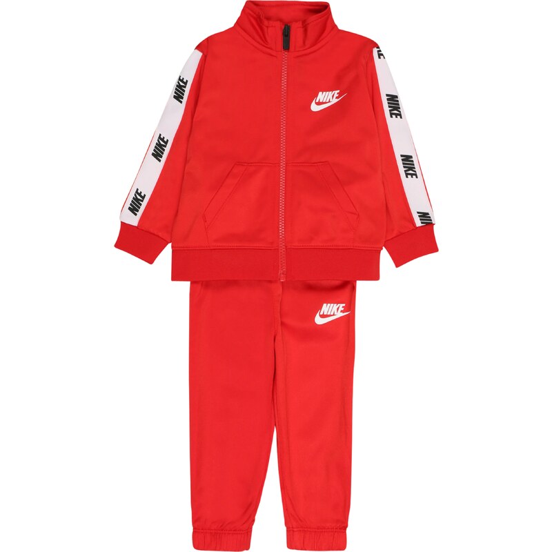 Nike Sportswear Treniņtērps sarkans / melns / balts