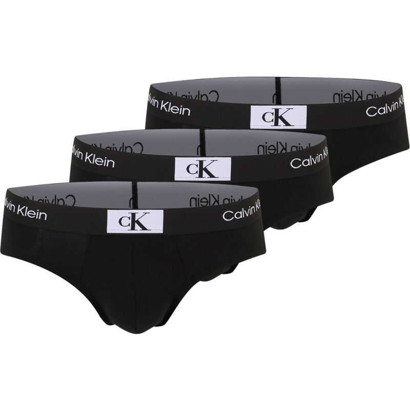 Calvin Klein Underwear Biksītes 'CK96' melns / balts