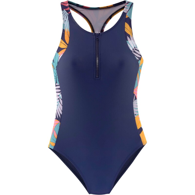 LASCANA ACTIVE Kopējais sporta peldkostīms tumši zils / pasteļlillā / oranžs