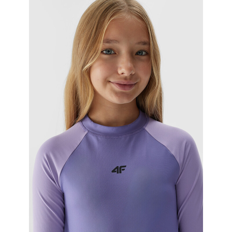 4F Meiteņu termoaktīvā matēta apakšveļa (augšdaļa) - violeta