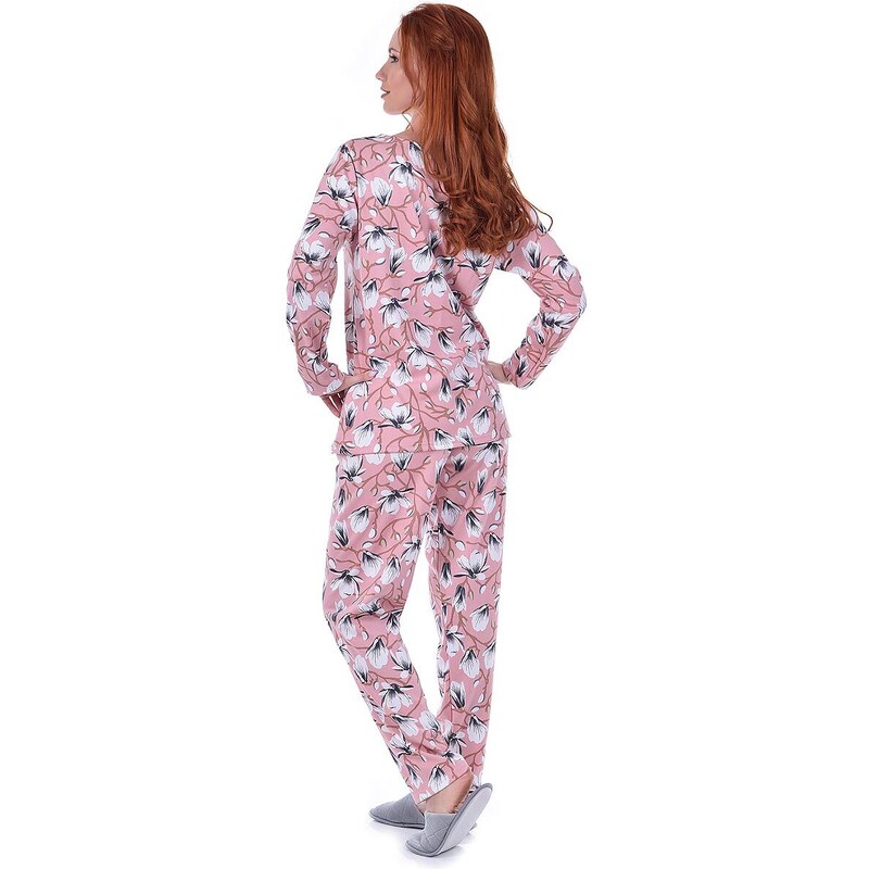 TIMILJA Sieviešu pidžama Kokvilnas viskozes elpojoša lielie izmēri 81535R M-4XL