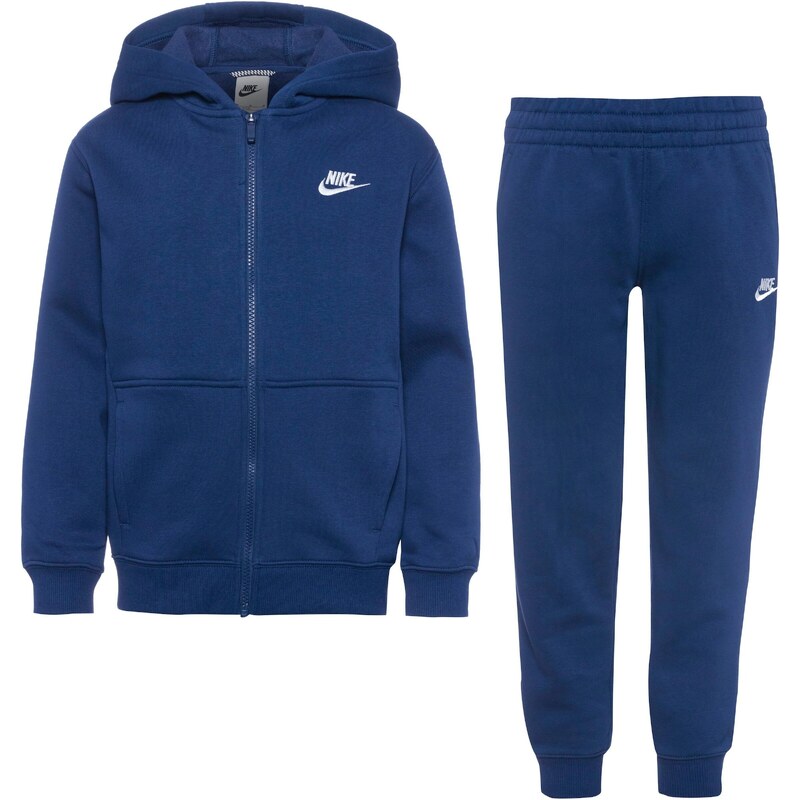 Nike Sportswear Treniņtērps 'Club Fleece' zils / balts