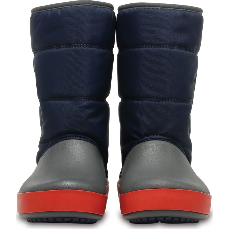 Crocs Lodgepoint Snow Boot Kid s Navy Slate Grey GLAMI.lv