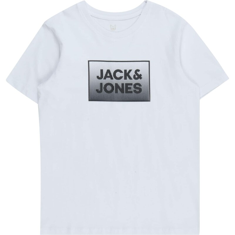 Jack & Jones Junior T-Krekls 'STEEL' melns / balts