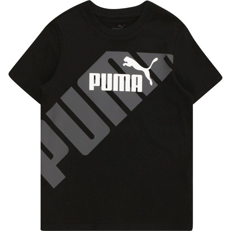 PUMA T-Krekls 'Power' pelēks / melns / balts
