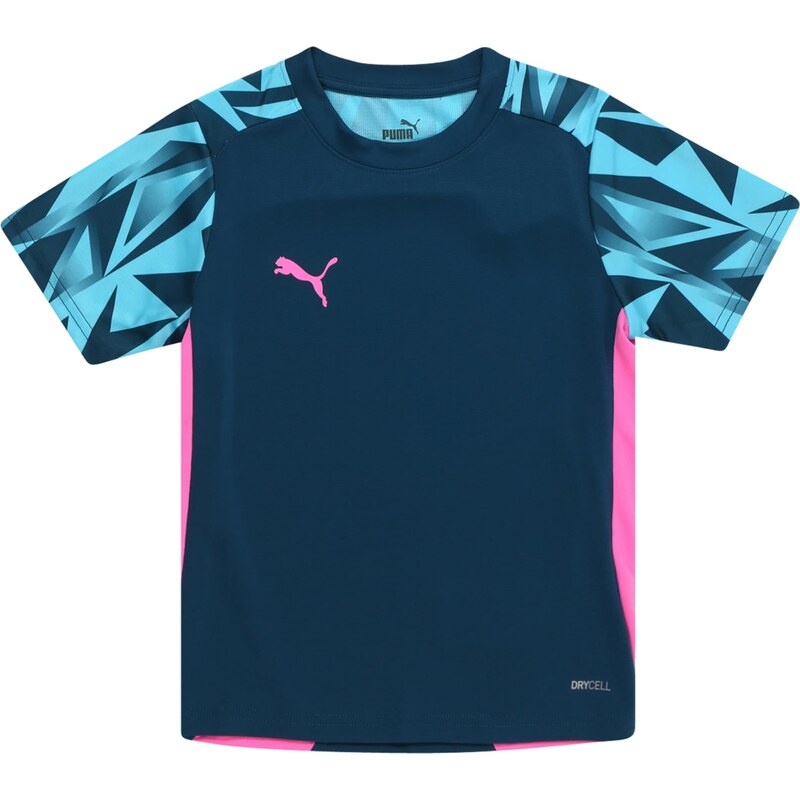 PUMA Sporta krekls 'IndividualFINAL' zils / ūdenszils / rozā
