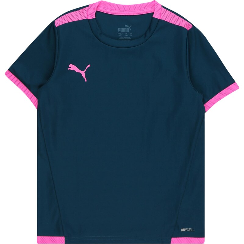 PUMA Sporta krekls 'TeamLIGA' tumši zils / gaiši rozā