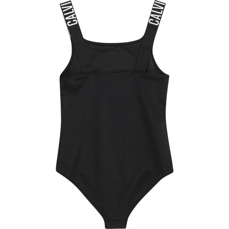 Calvin Klein Swimwear Peldkostīms 'Intense Power' melns / balts