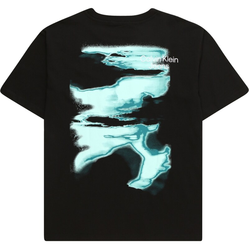 Calvin Klein Jeans T-Krekls 'SERENITY' ūdenszils / ciāna zils / melns / balts