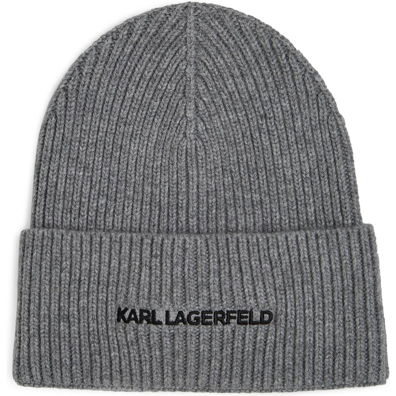 Karl Lagerfeld Cepure pelēks / melns