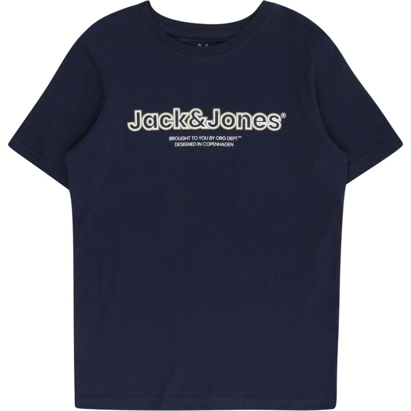 Jack & Jones Junior T-Krekls 'LAKEWOOD' bēšs / tumši zils / pelēks / balts