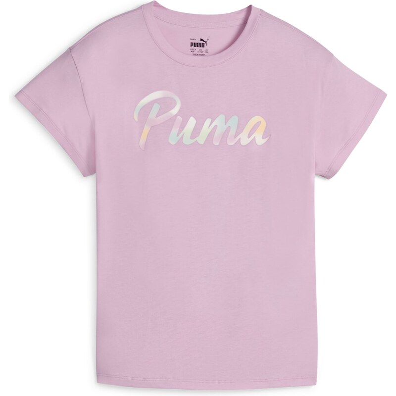 PUMA T-Krekls 'SUMMER DAZE' pasteļzils / gaiši dzeltens / ceriņu
