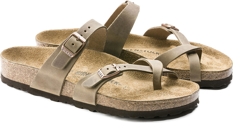 Birkenstock Mayari FL Tabacco Brown Regular Fit Unisex - Sandales Birkenstock - Pelēks - 1011433-8