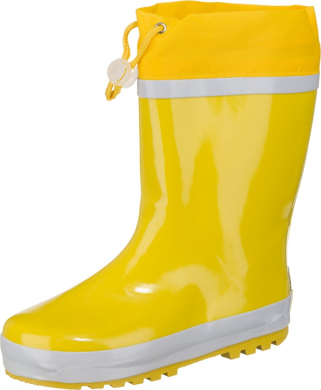PLAYSHOES Gumijas zābaki dzeltens / gaiši pelēks
