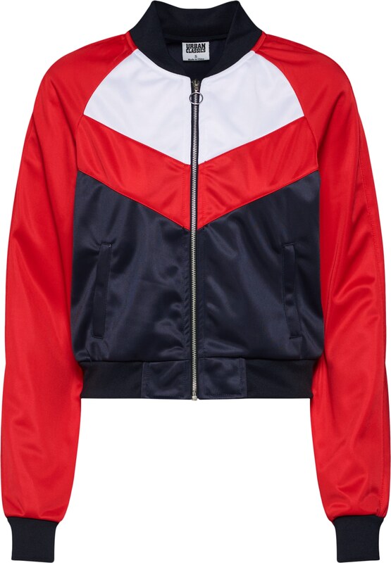 Urban Classics Starpsezonu jaka tumši zils / ugunssarkans / balts