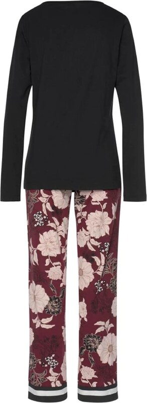 s.Oliver Pidžama pasteļrozā / bordo / melns