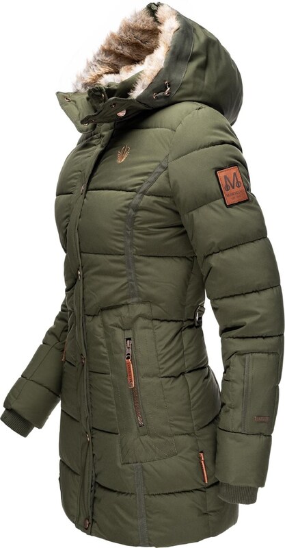 MARIKOO Ziemas mētelis olīvzaļš