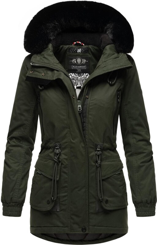 NAVAHOO Ziemas parka olīvzaļš